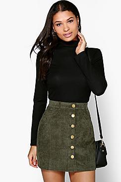 Boohoo Lacey Turtle Neck Rib Knit Jumper