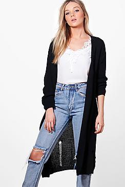 Boohoo Maria Oversized Distressed Cardigan