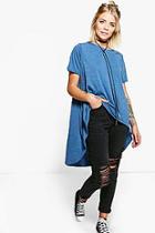 Boohoo Dianne Oversized Dip Back T-shirt