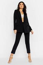 Boohoo Woven Oversized Button Tapered Trouser