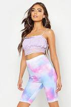 Boohoo Corset Mesh Insert Crop Top