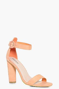 Boohoo Melissa Mid Cylinder Heel Two Parts