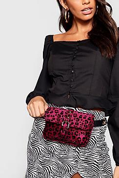 Boohoo Leopard Belt Bag