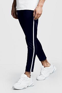 Boohoo Tricot Tape Detail Cropped Jogger