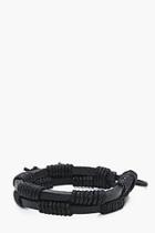 Boohoo Double Layer Faux Leather Bracelet