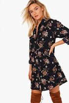 Boohoo Kayla Long Sleeved Shirt Dress