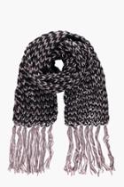 Boohoo Knitted Scarf Brown