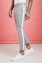 Boohoo Tape Detail Smart Cropped Skinny Trouser