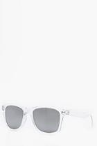 Boohoo Clear Frame Wayfarer Sunglasses