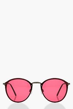 Boohoo Clara Coloured Frame Sunglasses
