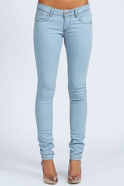 Boohoo Petite Clare Wow Bleach Super Skinny Jeans