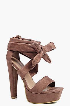 Boohoo Julia Wrap Strap Platform