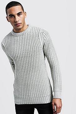 Boohoo Chunky Fisherman Knit Sweater