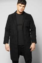 Boohoo Smart Wool Mix Peacoat Black