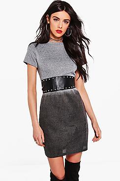 Boohoo Niamh Dip Dye Effect Bodycon Dress