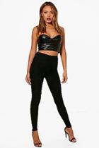 Boohoo All Over Rouched Soft Touch Leggings