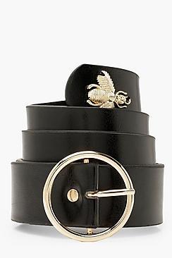 Boohoo O Ring Buckle Bee Belt