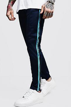 Boohoo Side Panel Tricot Pin Tuck Joggers