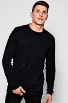 Boohoo Bagel Neck Ribbed Knit Jumper