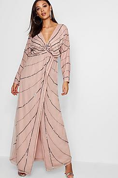 Boohoo Tall Lydia Boutique Batwing Maxi Dress