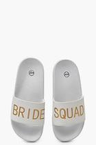 Boohoo Bride Squad Slogan Sliders