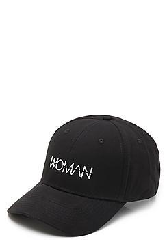 Boohoo Olivia Woman Slogan Embroidered Cap