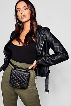 Boohoo Quilted Belt Bag