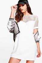 Boohoo Mesh T-shirt Dress