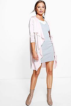 Boohoo Hannah Silky Waterfall Jacket