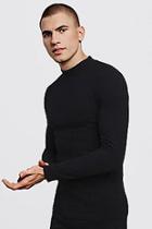 Boohoo Brushed Rib Turtle Neck Jumper