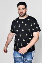 Boohoo Big And Tall Boxy Palm Embroidered T-shirt