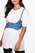 Boohoo Daisy Double Buckle Strappy Corset Belt