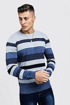 Boohoo Stripe Marl Knitted Sweater