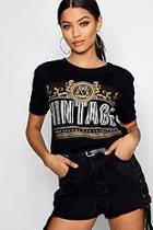 Boohoo Lucy Chain Print Slogan T-shirt