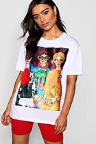 Boohoo Embroidered & Embellished Print T-shirt
