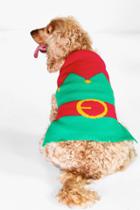 Boohoo Evie Elf Suit Dog Christmas Jumper Green