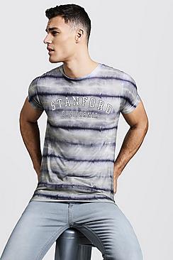 Boohoo Stanford California Dye Effect T-shirt