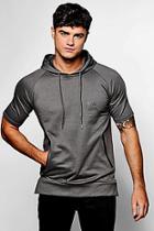 Boohoo Short Sleeve Raglan Man Hoodie