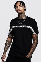 Boohoo Crew Neck T-shirt With Taping Detail