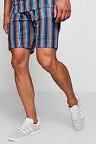 Boohoo Stripe Print Mesh Short Co-ord