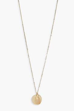 Boohoo Shell & Coin Necklace