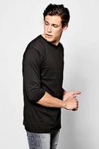 Boohoo Drop Shoulder 3/4 Sleeve T Shirt