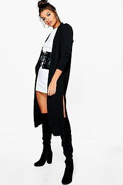 Boohoo Nicole Wide Cuff Woven Duster