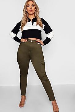 Boohoo Plus Utility Pocket Tube Jean