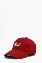Boohoo Lost Embroidered Cap