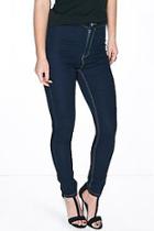 Boohoo Petite Sarah Disco Jean With Contrast Stitch