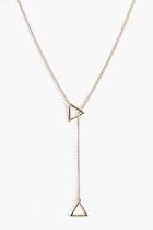 Boohoo Erin Triangle Plunge Necklace