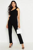 Boohoo Tall One Shoulder Jumpsuit