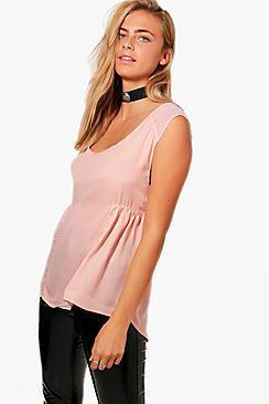 Boohoo Jen Ruffle Hem Vest