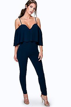 Boohoo Andrea Cape Style Jumpsuit